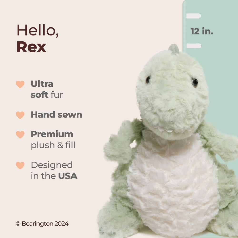 Bearington Dinosaur Plush Nursery Decor highlights soft textures for cozy room styling.
