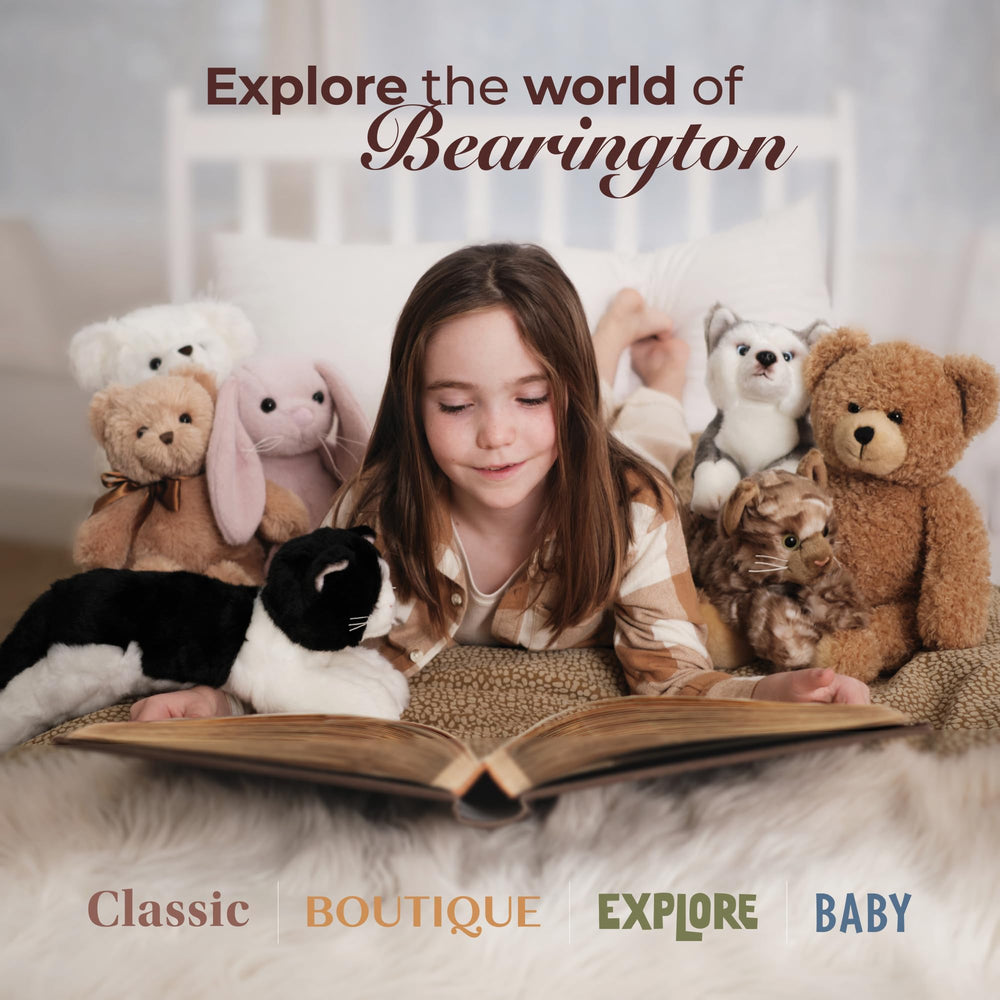 Bearington Giggles Monkey soft brown fur fabric for baby-friendly play