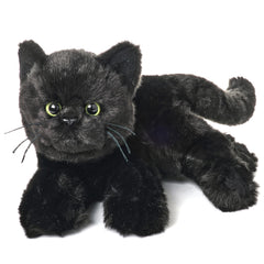 Bearington Jinx black cat plush in full view, ideal for cuddling and imaginative play.