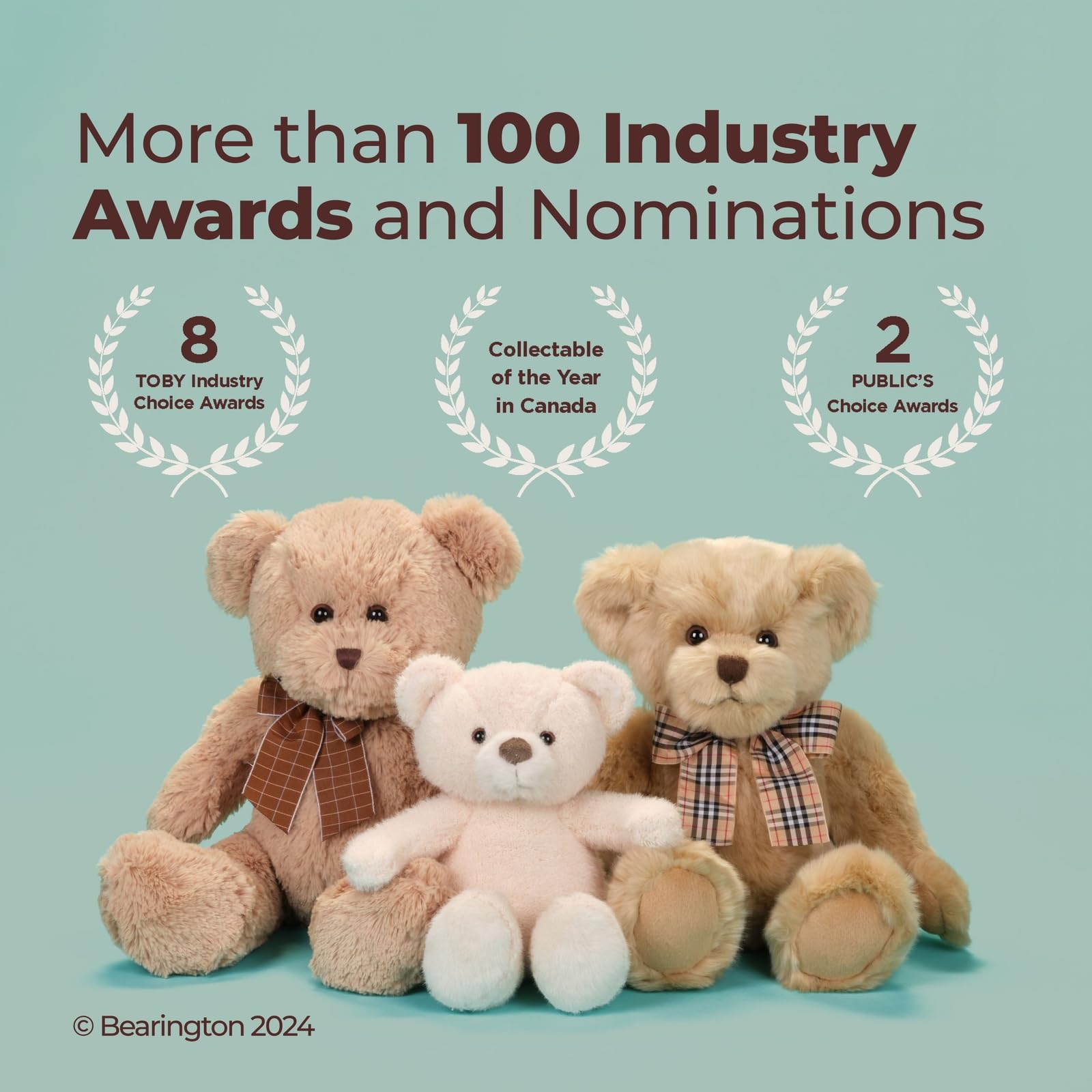Bearington Lil' Bisquit tan-fur texture invites cozy cuddles.