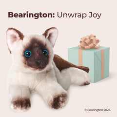 Bearington Lil’ Cleo Siamese cat plush soft materials ensure lasting coziness