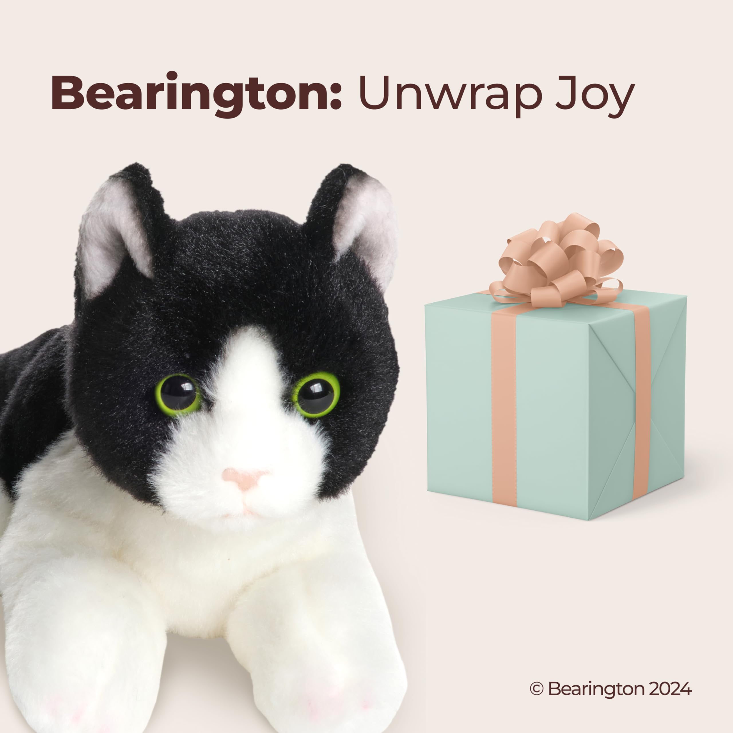Bearington Lil' Domino plush fur close-up emphasizes velour belly and texture.