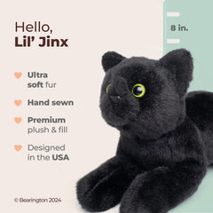 Bearington Lil' Jinx cat, side view, realistic details for imaginative play.
