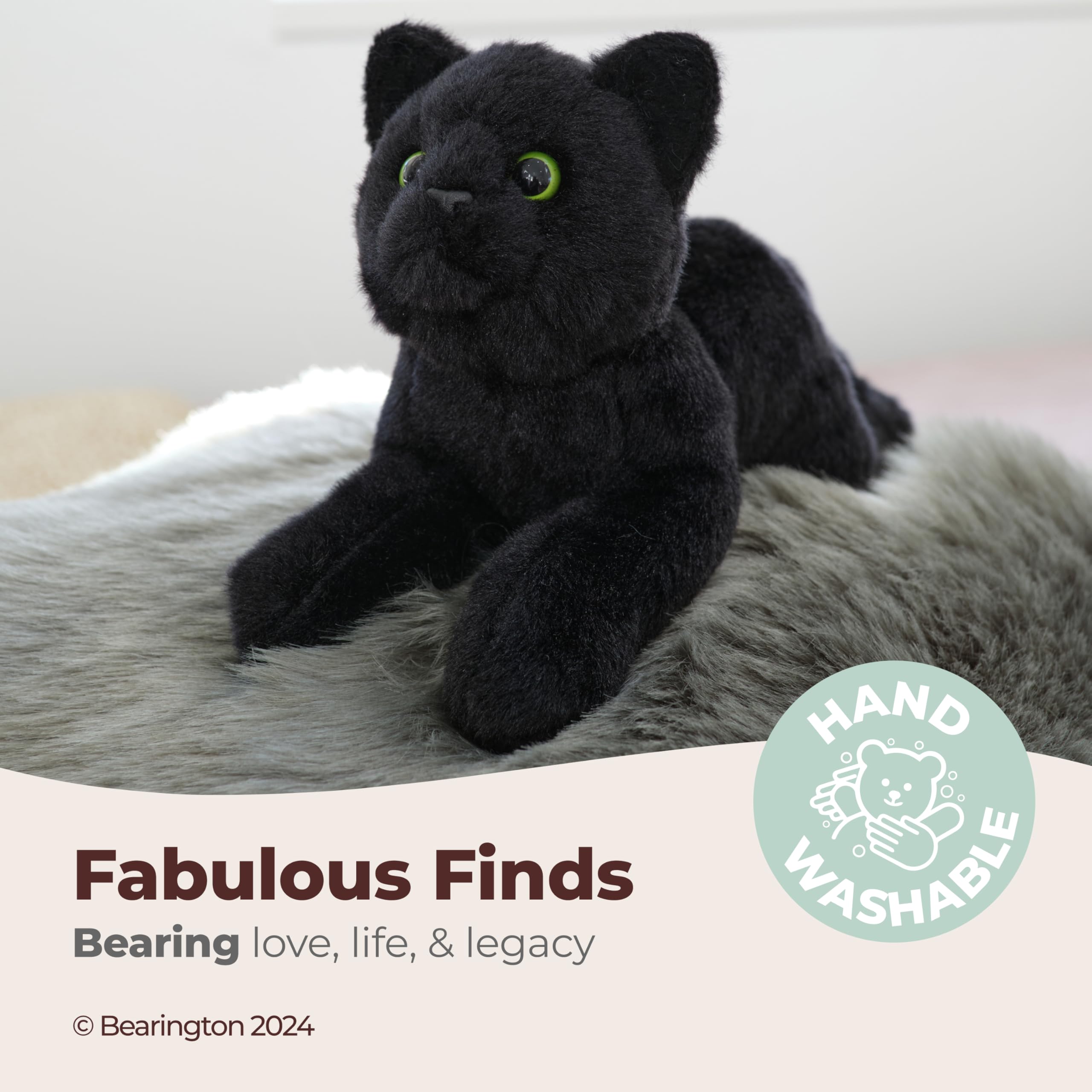 Bearington Lil' Jinx close-up fur detail, plush texture inviting touch.