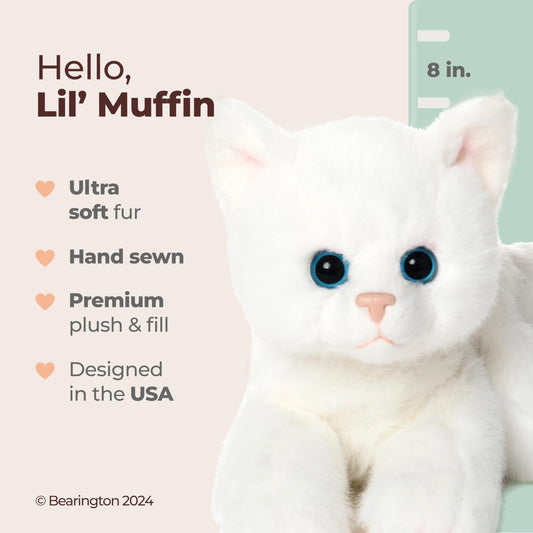 Bearington Lil' Muffin soft fur closeup highlights touch-friendly texture for kids