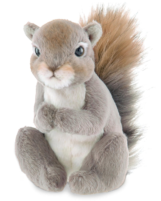 Bearington Lil' Peanut Squirrel plush closeup showing soft fur for gentle cuddles