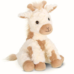 Bearington Lofty giraffe plush face, ideal for calming bedtime cuddles.