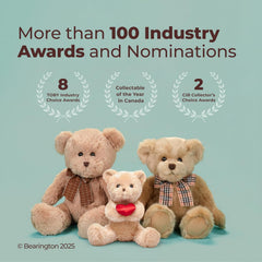 Remington plush is ready for hugs and play-time moments.