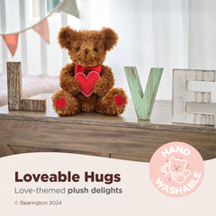 Bearington Remington Teddy cuddly face detail ideal for kids' hugs.