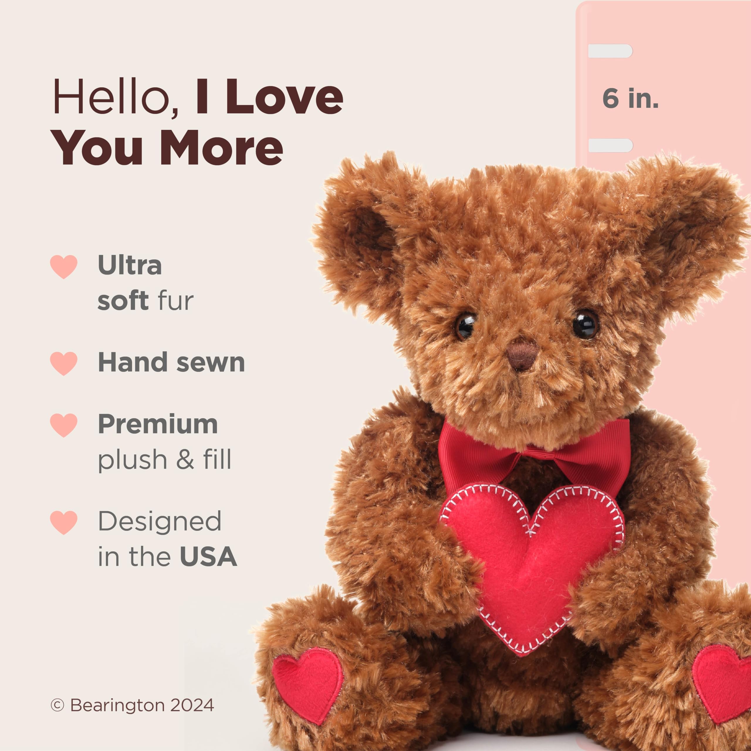 Bearington Remington Teddy soft plush fur close-up highlighting cozy touch.