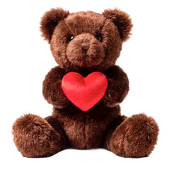 Bearington Remington Valentine bear front view showing soft fur and friendly expression.