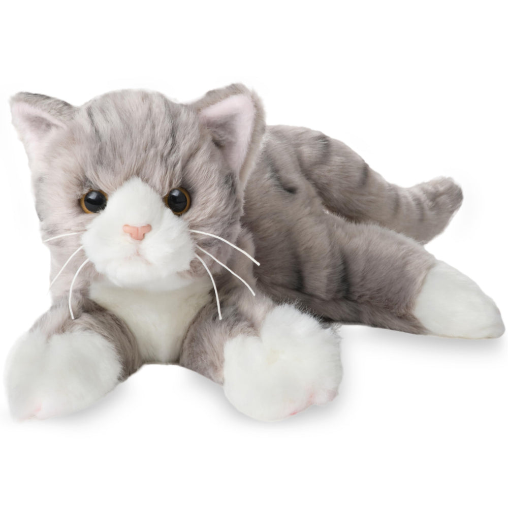 Bearington Socks the Cat plush face detail highlights lifelike features for comforting play.