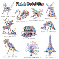 BEARUN 3D coloring Eiffel Tower model exploring architectural coloring patterns