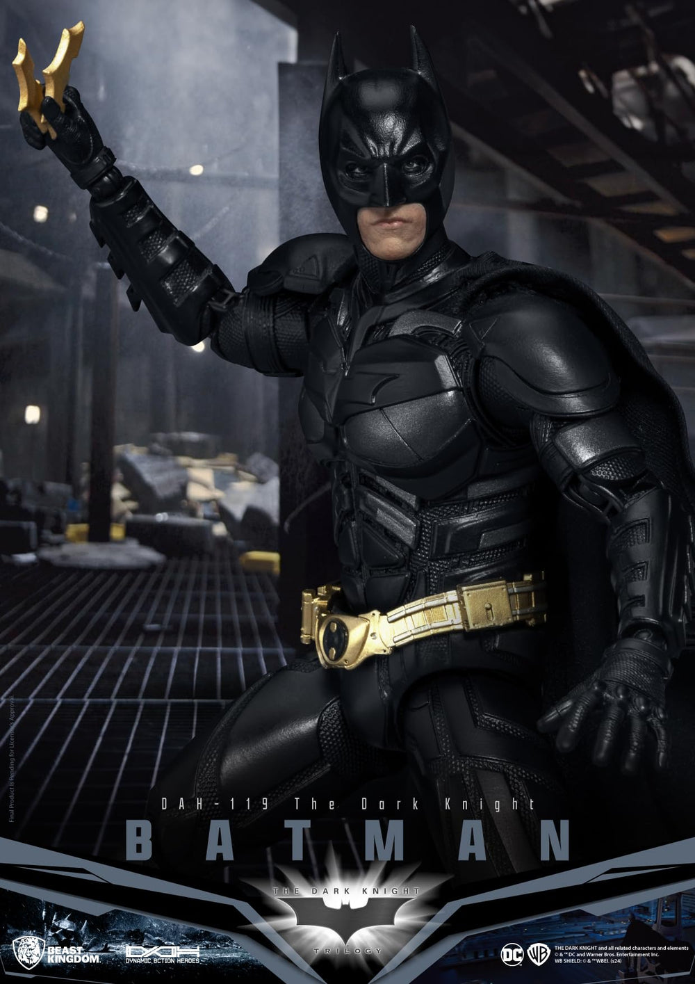 Beast Kingdom DAH-119 bat emblem emphasizes iconic symbol for collectors