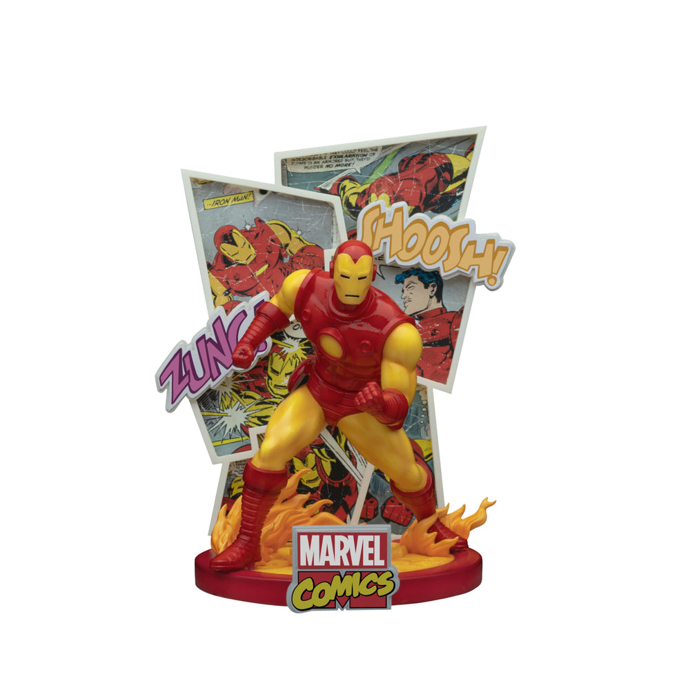Beast Kingdom Iron Man arc reactor base adds iconic centerpiece.