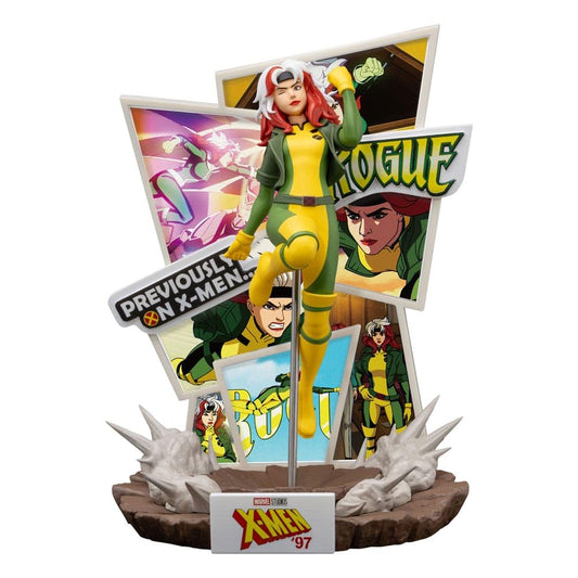 Beast Kingdom Rogue D-Stage figure on a logo-branded base for display