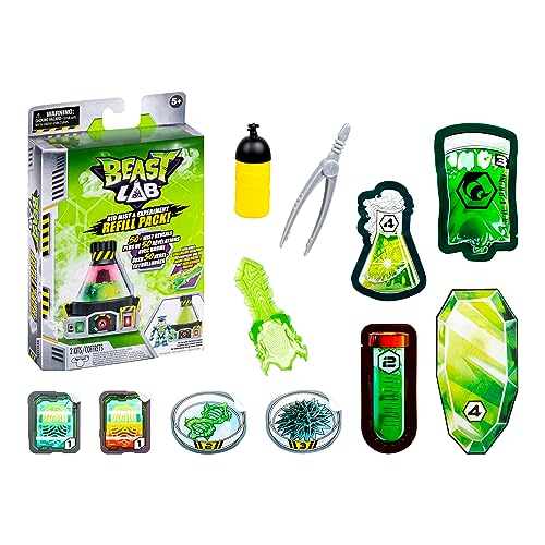 Beast Lab Experiment Refill Pack contents enable additional science-adventure experiments.
