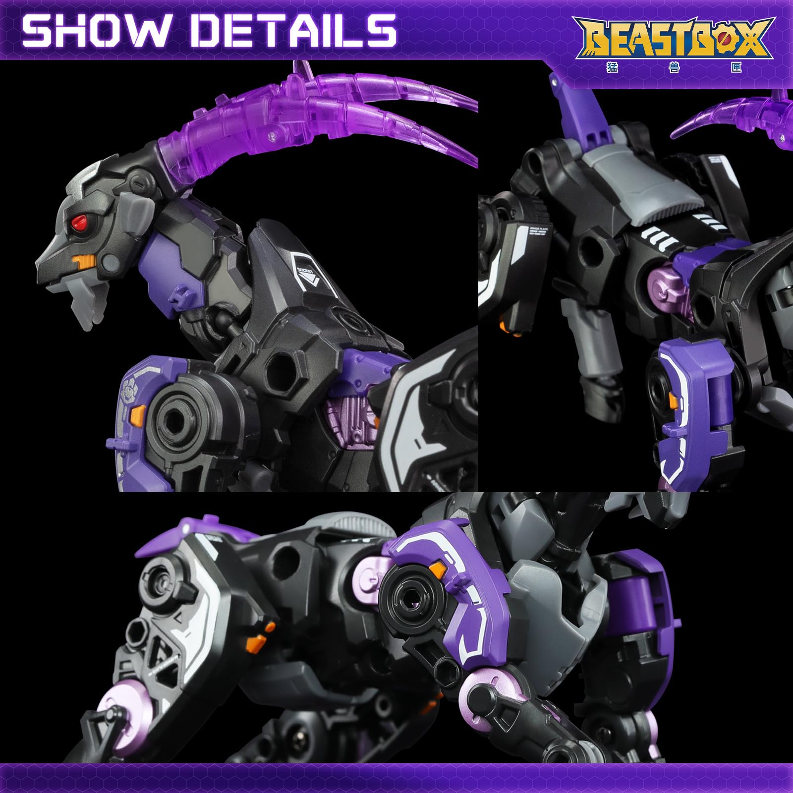 BEASTBOX Dimmuborgir articulated joints let you pose it easily.