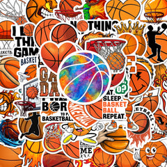 BEATRI basketball sticker set on laptop showing vibrant designs for personal style