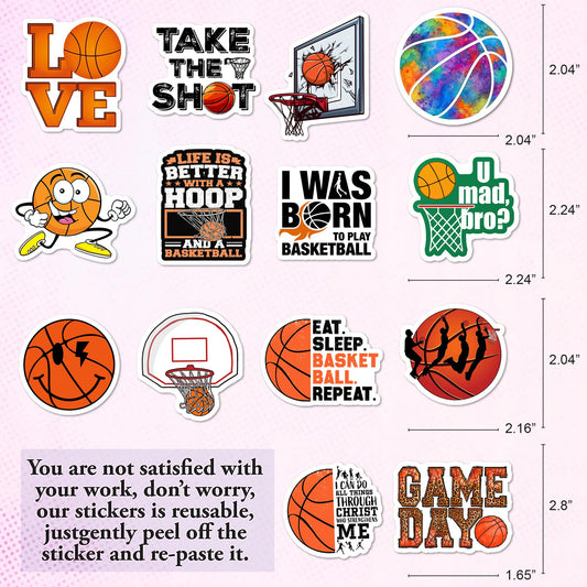BEATRI basketball sticker applied to water bottle adds color and resilience