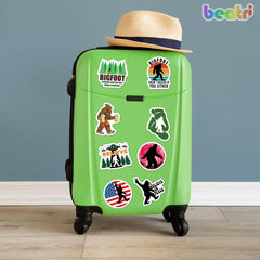 BEATRI Bigfoot stickers on planners help organize pages with fun removable art.