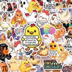 Beatri chicken sticker design 01 on laptop, durable and long-lasting