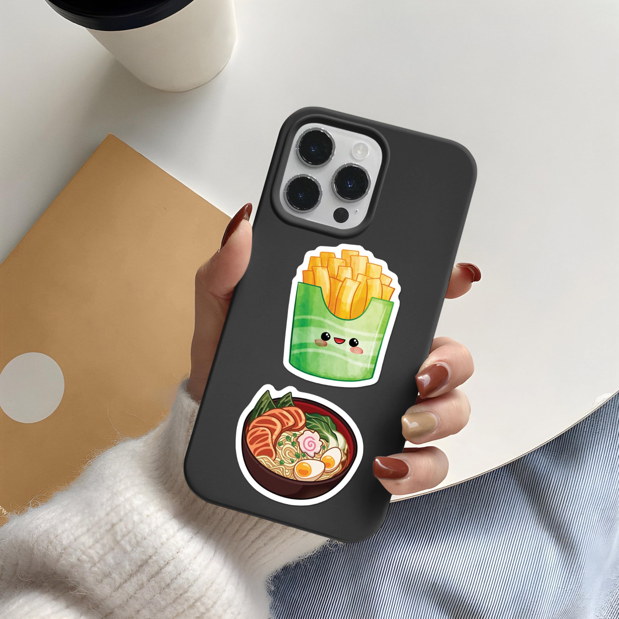 BEATRI cute food stickers planner and notebook setup adds whimsy