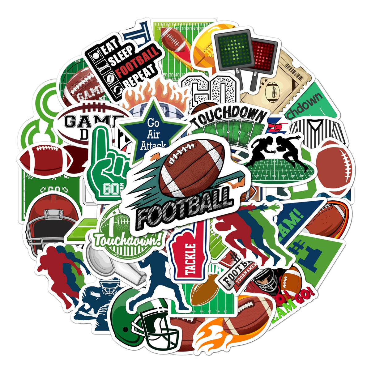 BEATRI football stickers helmet design add sporty flair to gear and lockers