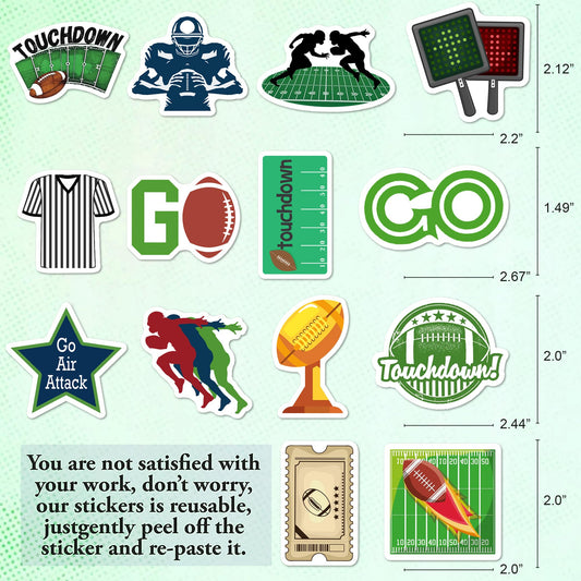 BEATRI football stickers player-action design enhances laptops and bottles