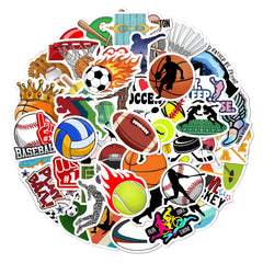 BEATRI Sports Stickers on laptop show vibrant non-repeating designs for personalized gear