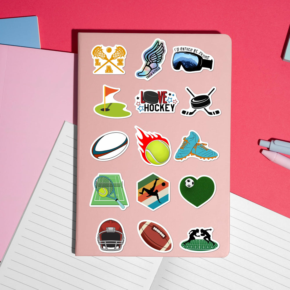 BEATRI Sports Stickers on planner highlight personal goals