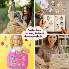 BEATRI 50 pack stickers for laptops water bottles and travel gear.