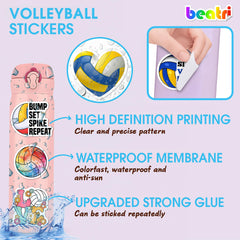 Beatri decals feature premium vinyl to resist fading on water bottles and skateboards.