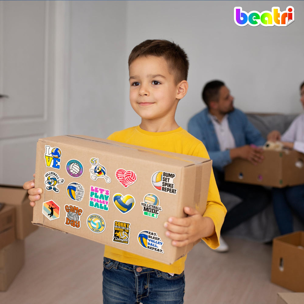 Beatri 50-piece pack offers non-repeating designs for creative customization.