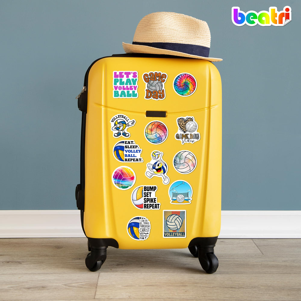 Beatri volleyball decals are easy to remove without residue.