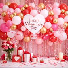 Beaumode romantic backdrop decor for engagements or Galentine’s Day celebrations.