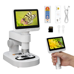 BEAVERLAB Finder digital microscope with 4-inch screen enables classroom sharing and collaboration.