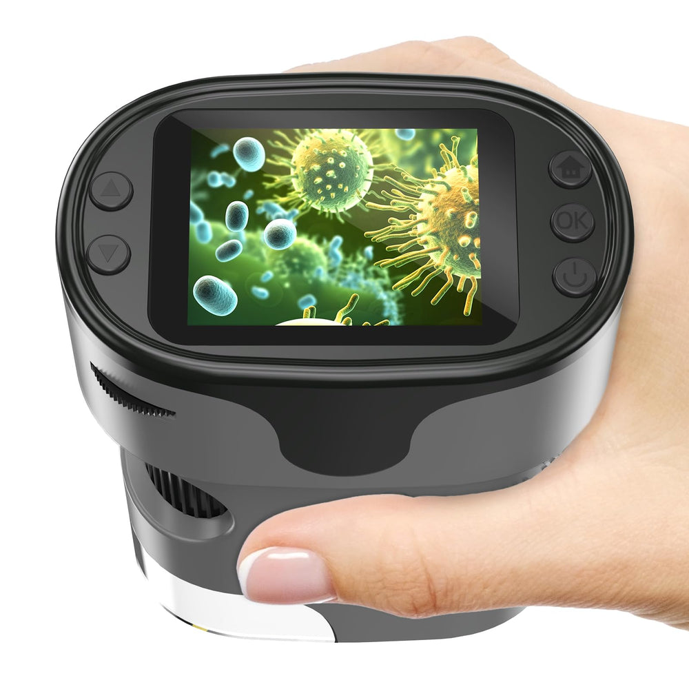 BEBANG 1000X handheld microscope front view for curious kids' science exploration
