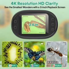 BEBANG 1000X pocket size microscope enables easy transport in backpacks or pockets