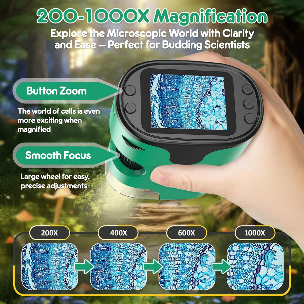 BEBANG 1000X screen closeup showing clear on device viewing for quick learning sessions