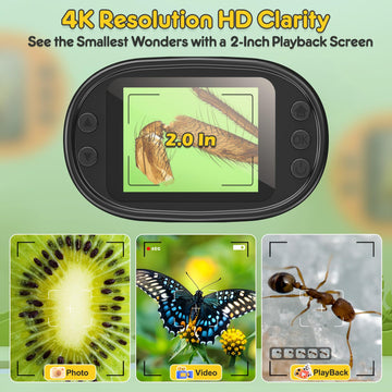 BEBANG 2-inch screen display delivering clear live viewing of specimens.