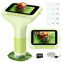 BEBANG 3-inch screen digital microscope front view for kids