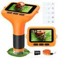 BEBANG 3-inch screen microscope for kids with vivid real-time specimen viewing.