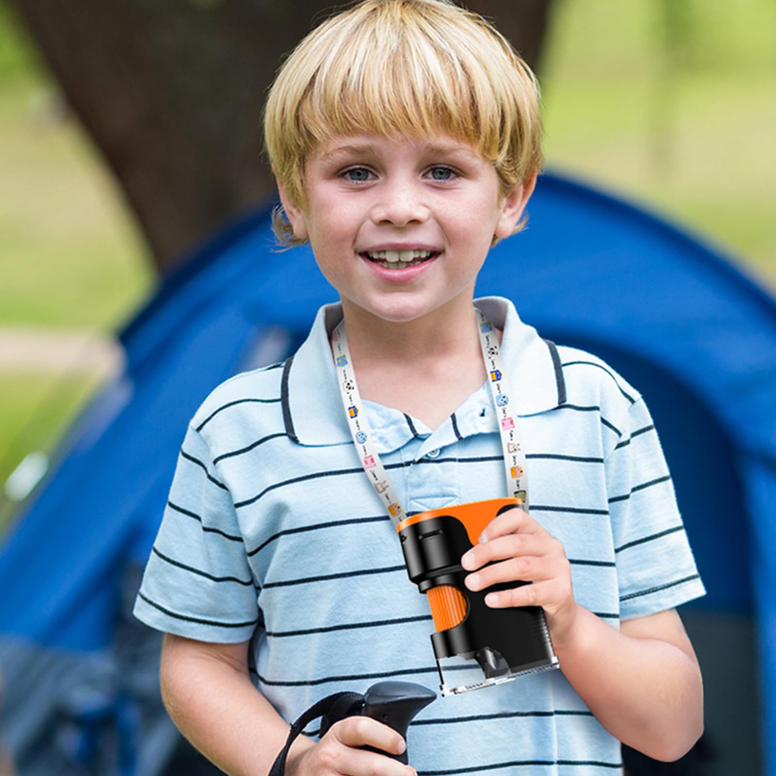 BEBANG neck strap keeps hands free during experiments and observations.