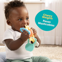 BEBÉ FUERTE kettlebell texture teether for safe chewing