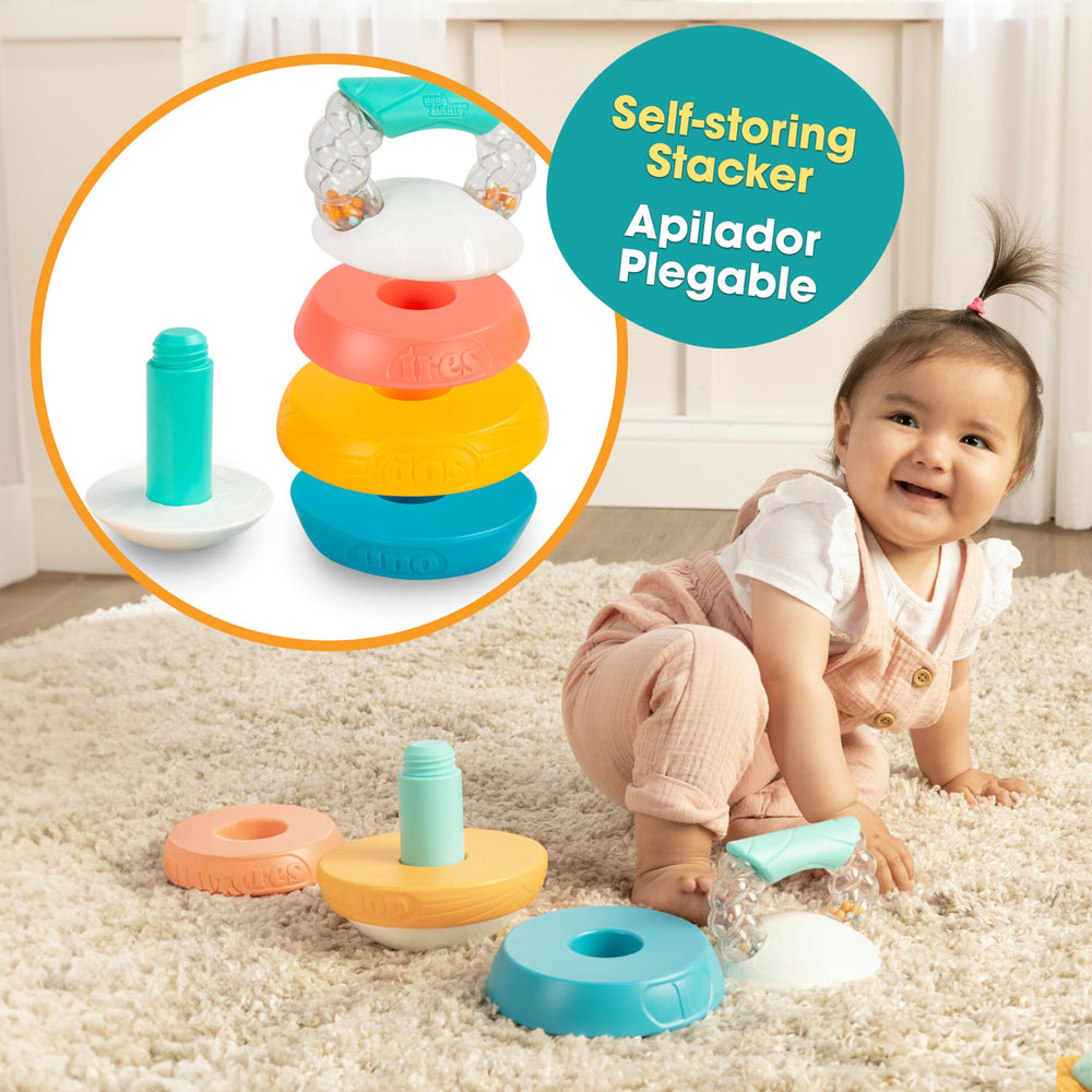 BEBÉ FUERTE Rings stack to develop fine motor and problem-solving skills