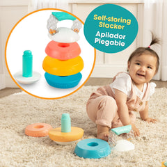 BEBÉ FUERTE Rings stack to develop fine motor and problem-solving skills