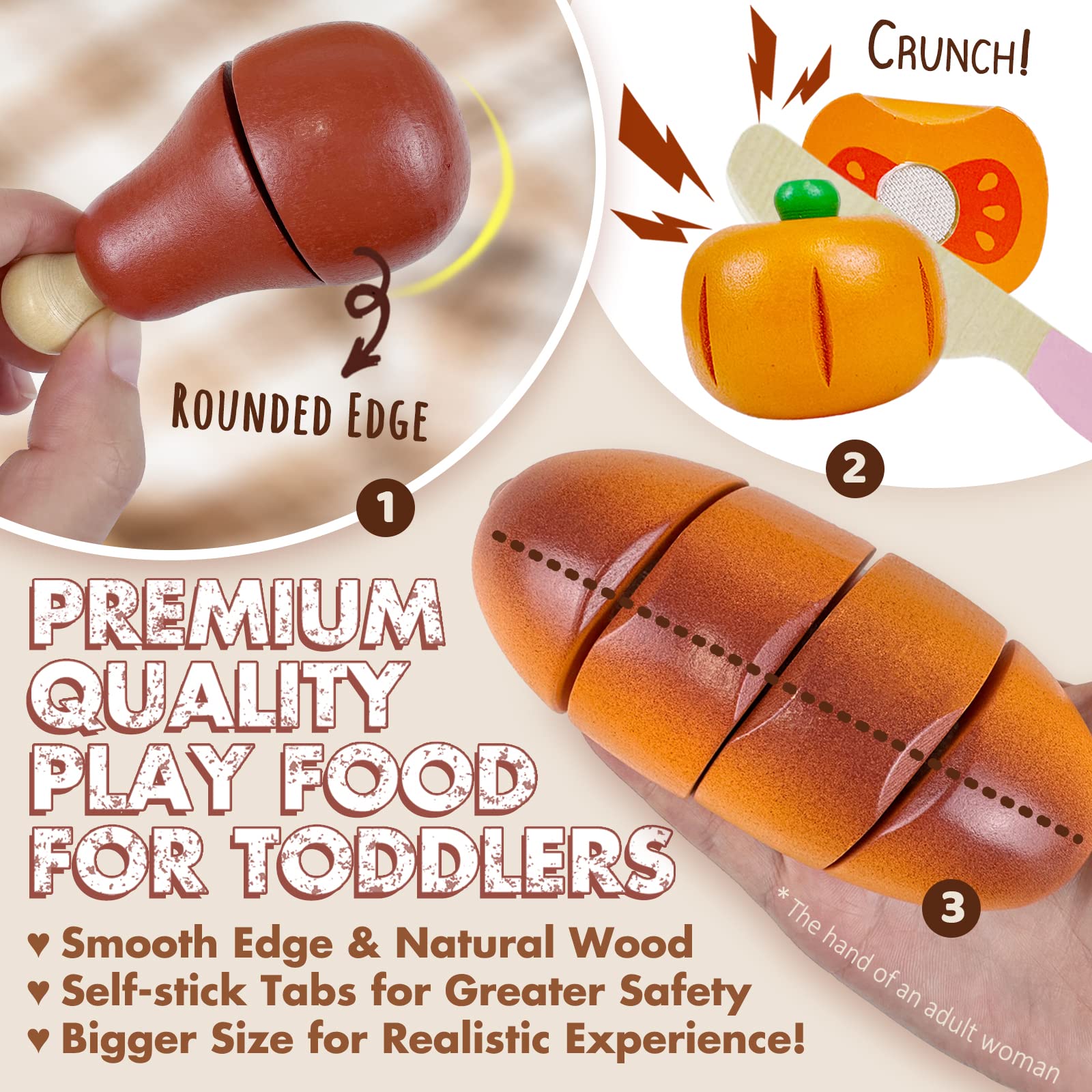Beberolen pear slice inspires imaginative kitchen pretend play and sequencing