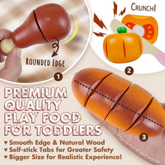 Beberolen pear slice inspires imaginative kitchen pretend play and sequencing
