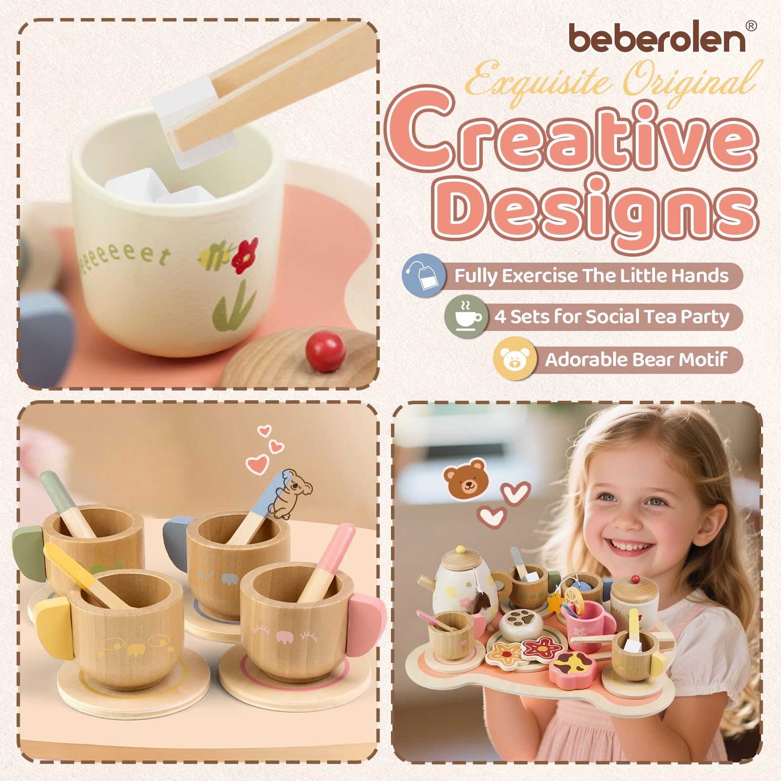 Beberolen sugar bowl captures pretend sweetness in kids' kitchen play